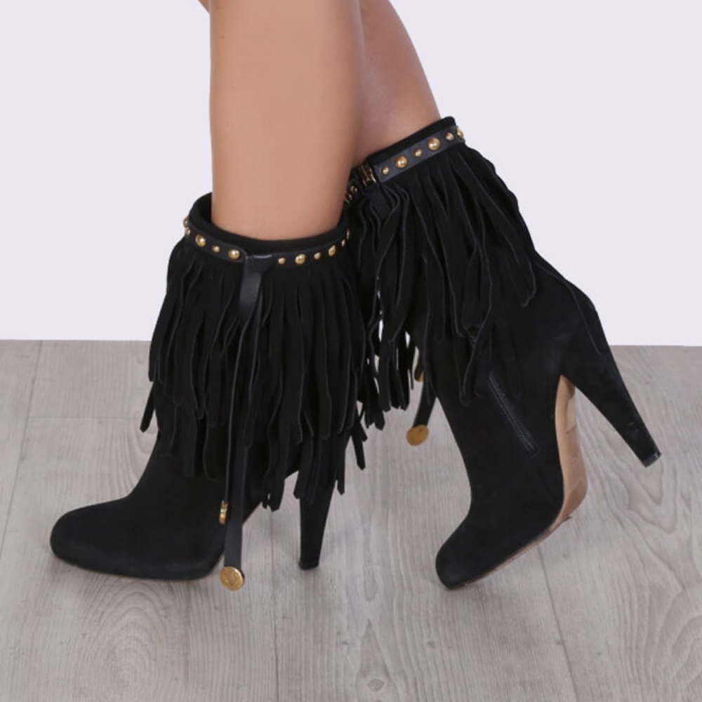 ❌SOLD❌ GUCCI Devendra Fringe Ankle Boots